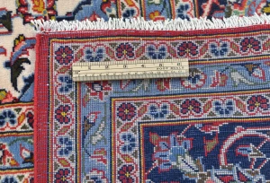 Vintage Red Floral Traditional 8X11 Kashan Persian Rug