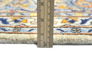 Vintage Cream Floral Traditional 9'6X13'2 Kashan Persian Oriental Rug