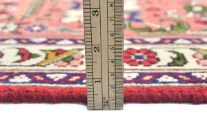 Vintage Red Floral Traditional 8x11 Tabriz Persian Rug