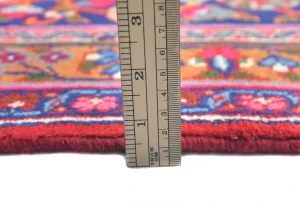 Vintage Red Traditional 10X13 Sabzevar Persian Rug