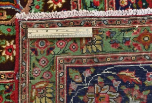 Vintage Red Floral Traditional 10X13 Tabriz Persian Rug