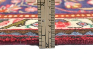 Vintage Red FloralTraditional 9'7X12'6 Tabriz Persian Rug