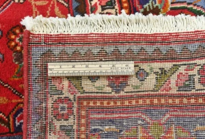 Vintage Red FloralTraditional 9'7X12'6 Tabriz Persian Rug