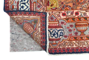 Vintage Purple-navy Traditional 9'5X12'4 Kashmar Persian Rug