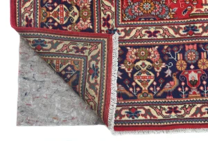 Vintage Red Pictorial Traditional 10X13 Tabriz Persian Rug