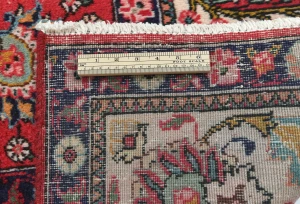 Vintage Red Floral Traditional 8X11 Tabriz Persian Rug