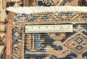 Semi Antique Rusty Peach Geometric 8X9 Heriz Persian Rug