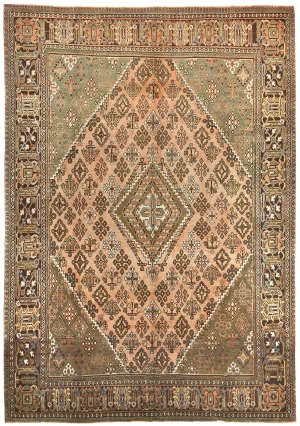 Semi Antique Muted Colors Tribal 8X11 Joshaghan Persian Rug