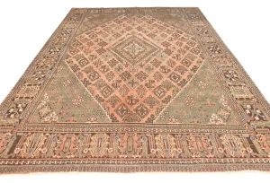 Semi Antique Muted Colors Tribal 8X11 Joshaghan Persian Rug
