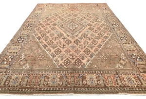 Semi Antique Muted Colors Tribal 8X11 Joshaghan Persian Rug