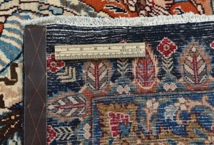 Vintage Purple-navy  Pictorial 9'8X12'4 Kashmar Persian Rug