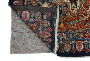 Vintage Purple-navy  Pictorial 9'8X12'4 Kashmar Persian Rug