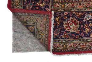 Vintage Red Floral Traditional 10X13 Tabriz Persian Rug