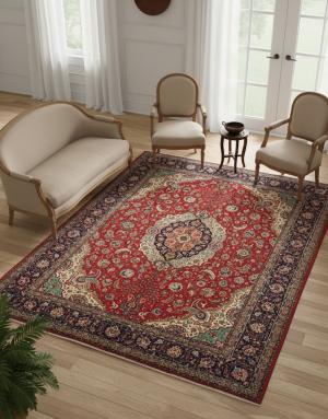 9'11 x 13'2 Hand Knotted Tabriz Floral Persian Wool Rug