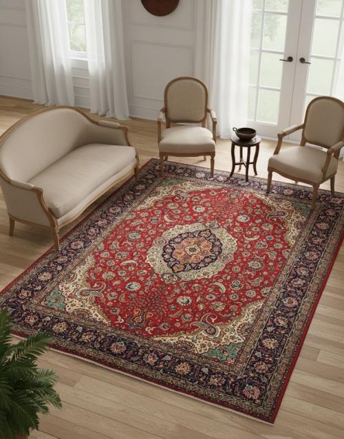 9'11 x 13'2 Hand Knotted Tabriz Floral Persian Wool Rug