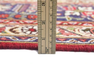 Vintage Red Floral Traditional 8x11 Tabriz Persian Rug