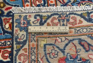 Semi Antique Beige Floral 9X13 Kashmar Persian Rug