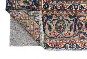 Semi Antique Beige Floral 9X13 Kashmar Persian Rug