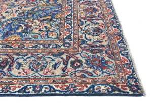 Semi Antique Beige Floral 9X13 Kashmar Persian Rug