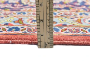 Semi Antique Light Red Traditional Floral 10X13 Kashan Persian Rug