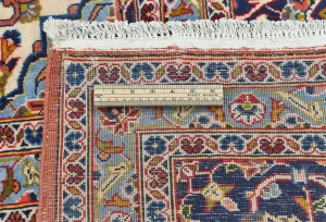 Semi Antique Light Red Traditional Floral 10X13 Kashan Persian Rug