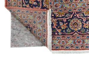 Semi Antique Light Red Traditional Floral 10X13 Kashan Persian Rug