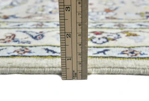 Vintage Cream Floral Traditional 8X11 Kashan Persian original Rug