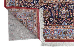 Vintage Red Floral Traditional 10X13 Kashan Persian original Rug