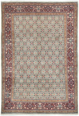 Vintage Cream Allover Traditional 7X10 Mood Persian Rug