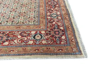Vintage Cream Allover Traditional 7X10 Mood Persian Rug