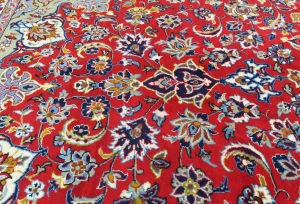 Vintage Red Traditional 9X13 Najafabad Persian Rug