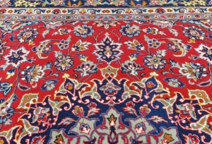 Vintage Red Traditional 9X13 Najafabad Persian Rug