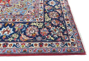 Vintage Red Traditional 9X13 Najafabad Persian Rug