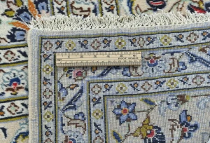 Vintage Cream Traditional Floral 10X13 Kashan Persian Rug