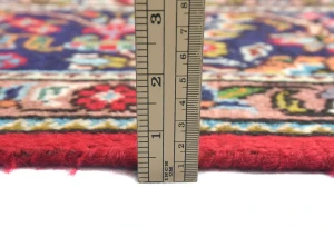 Vintage Red Floral Traditional 6'7X9'6 Tabriz Persian Rug