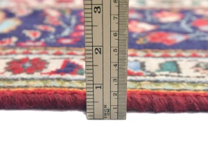 Vintage Red Floral Traditional 7X10 Tabriz Persian Rug