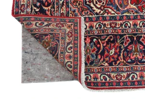 Vintage Red Floral 6'10X10'6 Shahrbaft Persian Rug