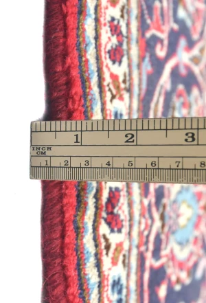 Vintage Red Traditional Floral 6'4X10'2 Kashan Persian Rug