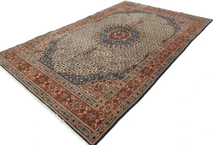 Vintage Cream Floral Classic 6'6X10'5 Mood Persian Rug