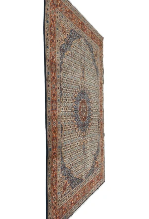 Vintage Cream Floral Classic 6'6X10'5 Mood Persian Rug
