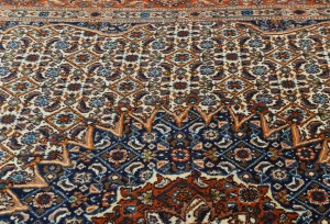 Vintage Cream Floral Classic 6'6X10'5 Mood Persian Rug