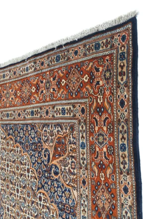 Vintage Cream Floral Classic 6'6X10'5 Mood Persian Rug