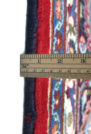 Vintage Red Floral Traditional 10X13 Mashad Persian Rug