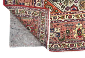 Vintage Red Traditional 8X11 Tabriz Persian Rug