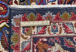 Vintage Purple-navy Pictorial Traditional 10X13 Kashmar Persian Rug