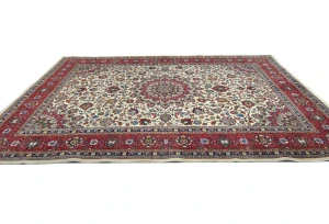 Vintage Purple-navy Traditional 8X11 Kashmar Persian Rug