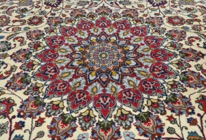 Vintage Purple-navy Traditional 8X11 Kashmar Persian Rug