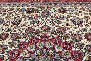 Vintage Purple-navy Traditional 8X11 Kashmar Persian Rug