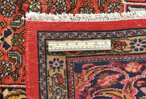 Vintage Orange-red Tribal Floral 10X13 Bidjar Persian Rug