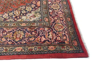 Vintage Orange-red Tribal Floral 10X13 Bidjar Persian Rug